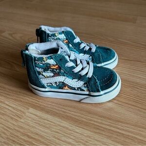 Vans Sk8 High Top Mythical Glow Deep Teal Sneakers Toddler 5